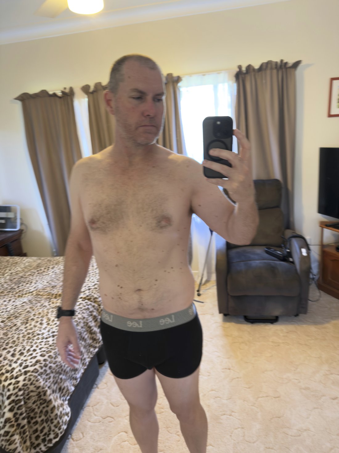 Adam at 93 kg in January 2026, the most recent drift